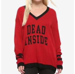 Dead inside sweater